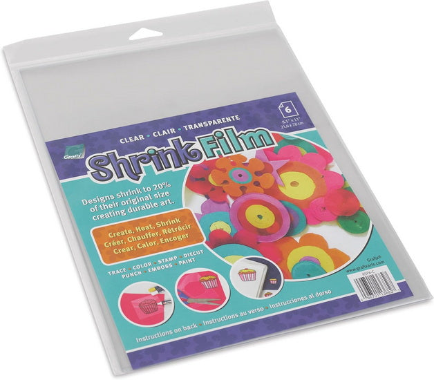 Pack of 6 Shrink Film Clear - 8.5X11"