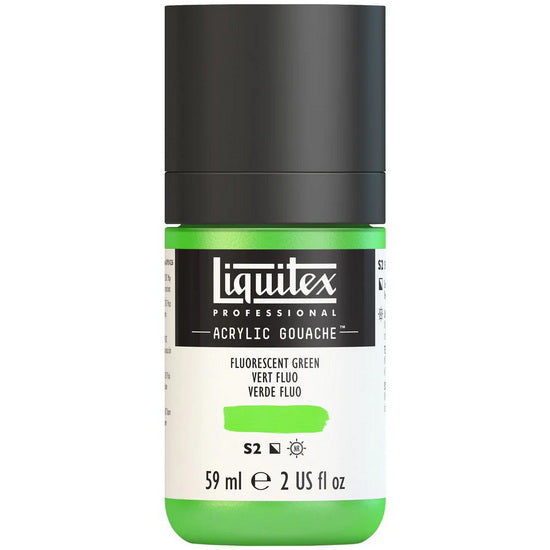 Gouache acrylique - 2oz - vert fluorescent - s2