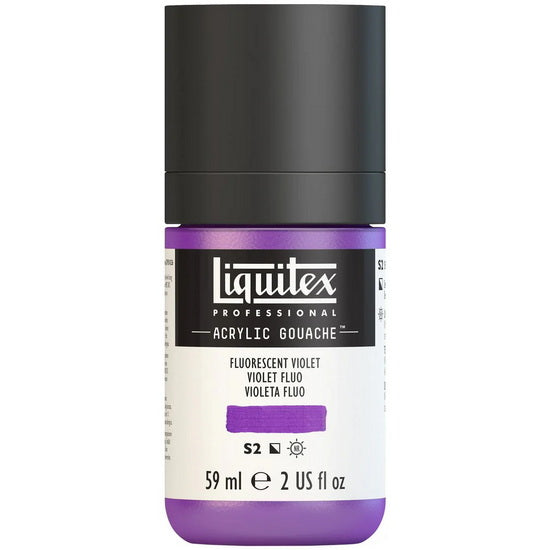 Acrylic gouache - 2oz - fluorescent violet - s2
