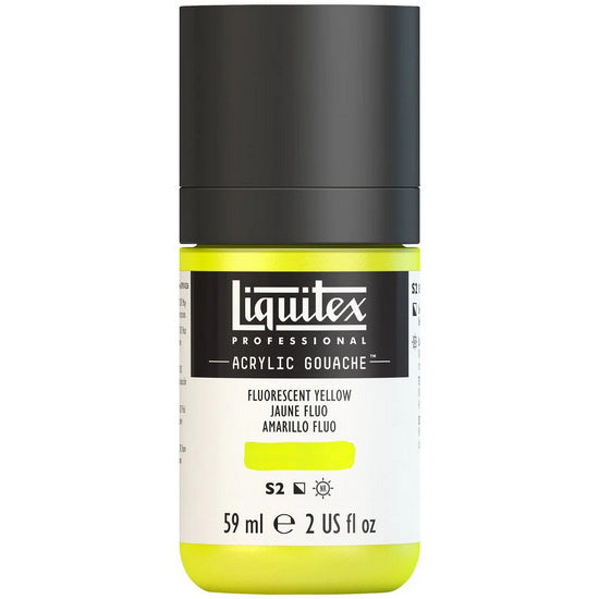 Acrylic gouache - 2oz - fluorescent yellow - s2