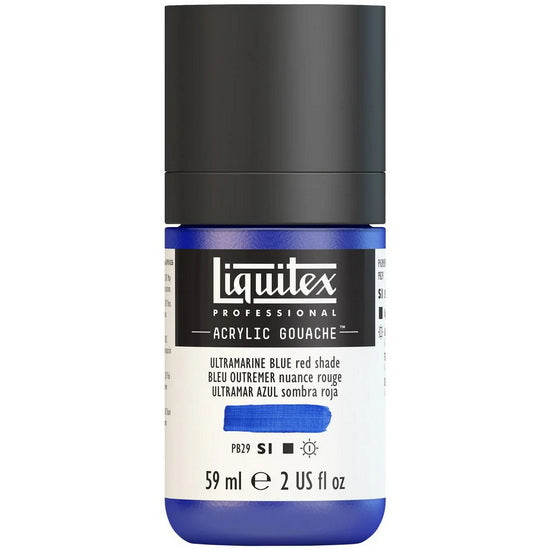 Acrylic gouache - 2oz - ultramarine blue red shade - s1