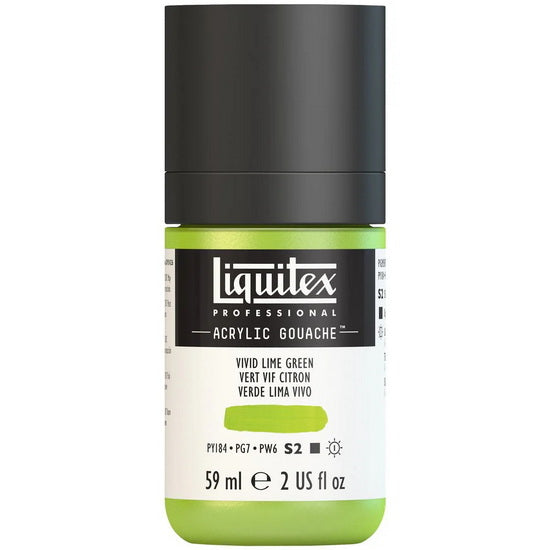 Gouache acrylique - 2oz - vert vif citron - s2