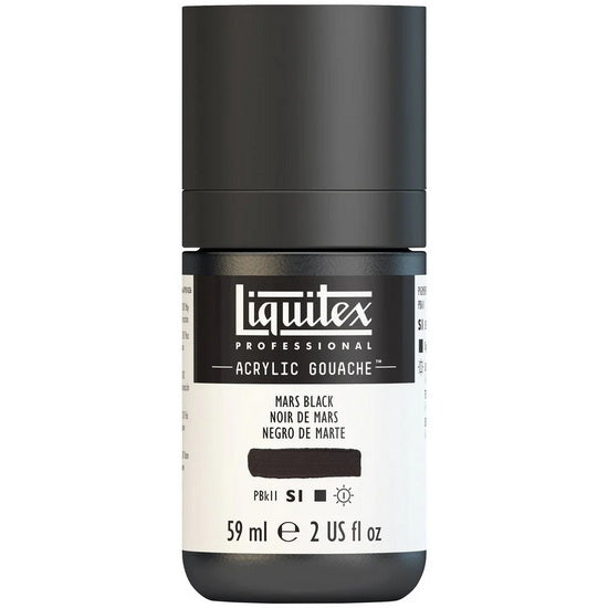 Gouache acrylique - 2oz - noir de mars - s1