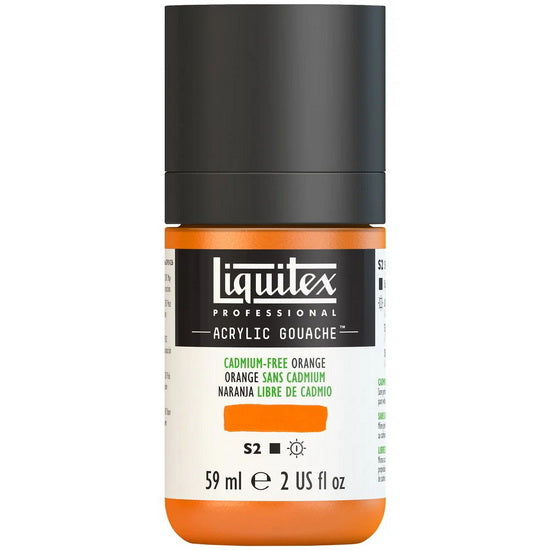 Gouache acrylique - 2oz - orange sans cadmium - s2