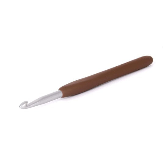 Crochet hook - 6mm - rubber handle