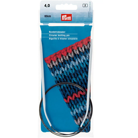 Needles – circular – 80cm – 4mm