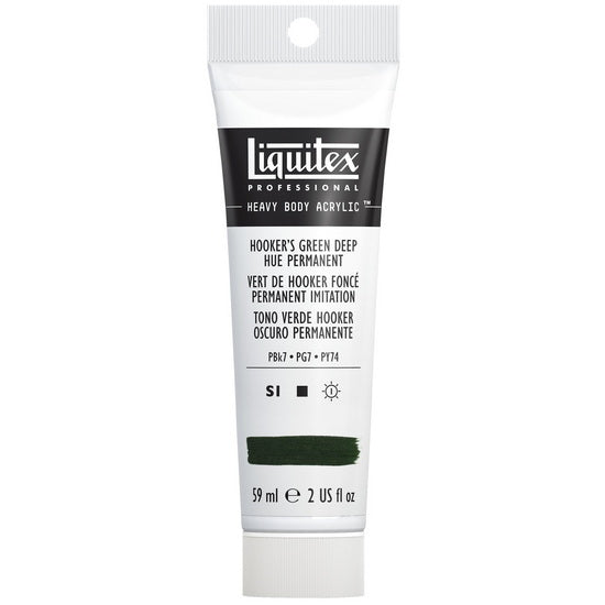Acrylic hb - 2oz - hooker's green deep hue permanent - s1a