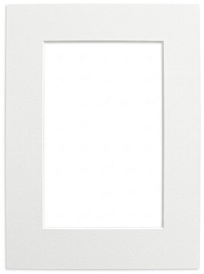 Mat White Heart - 5x7/4x6"