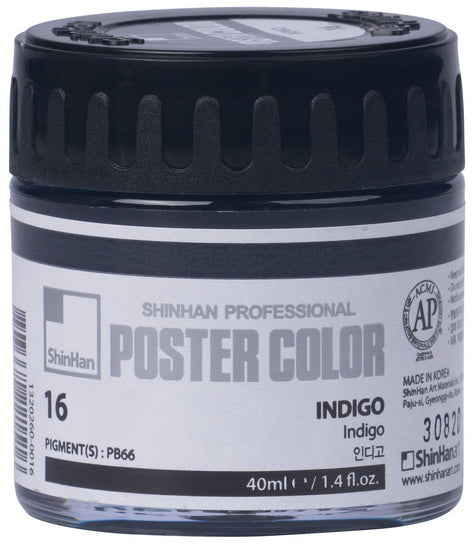 Peinture d'affiche  indigo - 40ml