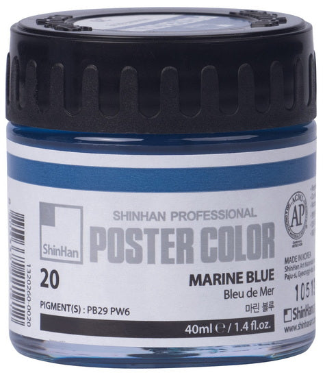 Peinture d'affiche  bleu de mer - 40ml