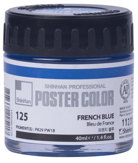 Peinture d'affiche  bleu de france- 40ml