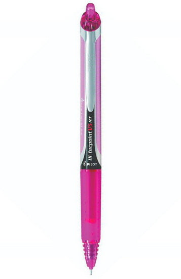 Ballpoint Pen Hi-Tecpoint V5 Clicker X-Fine Rose