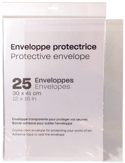 Pack of 25 protective envelopes - 12x16 "