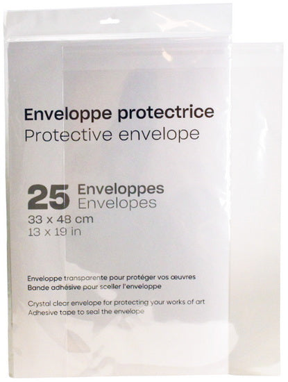 Pg. 25 protective envelopes - 13 x 19 "