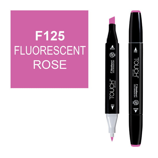 Marqueur Touch double pointe rose fluorescent