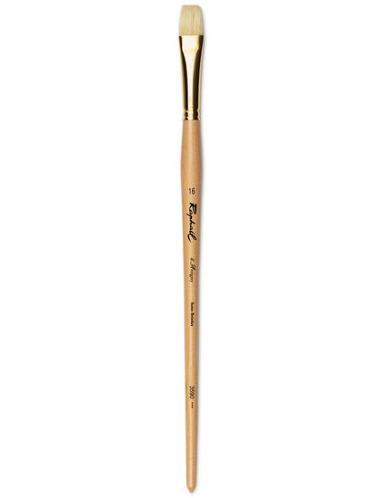 Oil paintbrush - hog hair - d'artigny - short flat #16