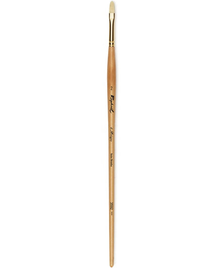Oil paintbrush - hog hair - d'artigny - worn flat #2