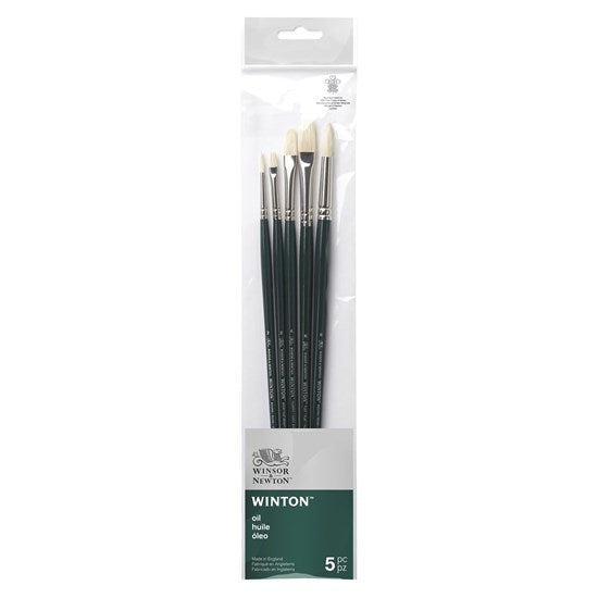 Set of 5 Winton Hog Brushes
