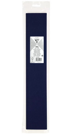 Crepe paper 250x50cm dark blue - DARK BLUE