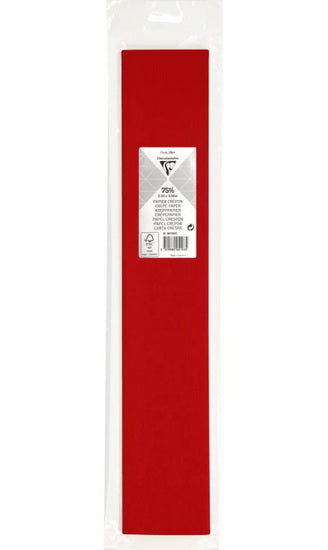 Crepe paper 250x50cm red - RED