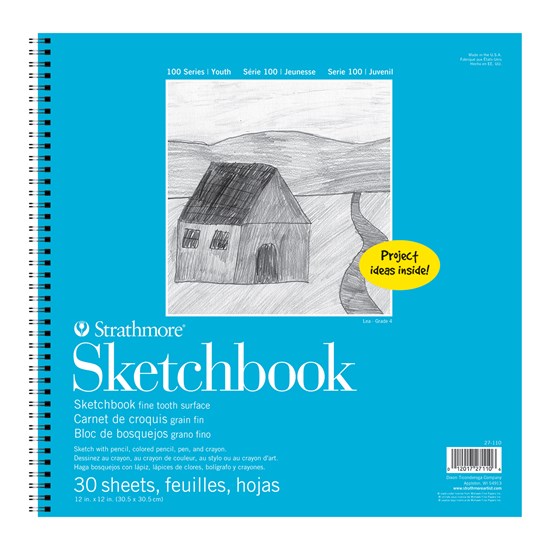 Bloc enfant - papier croquis - 12x12po (30f)