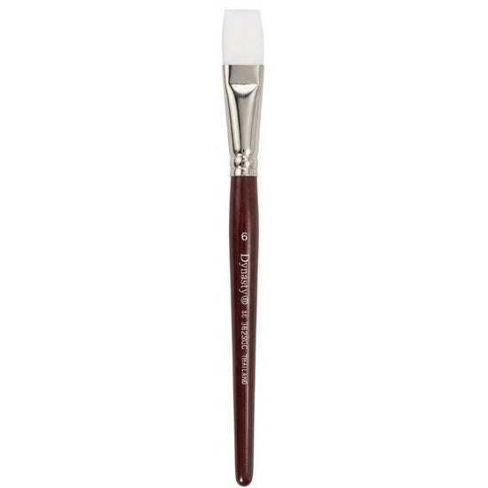 Brush Short Handle/Synthetic Bristle Bright - #6