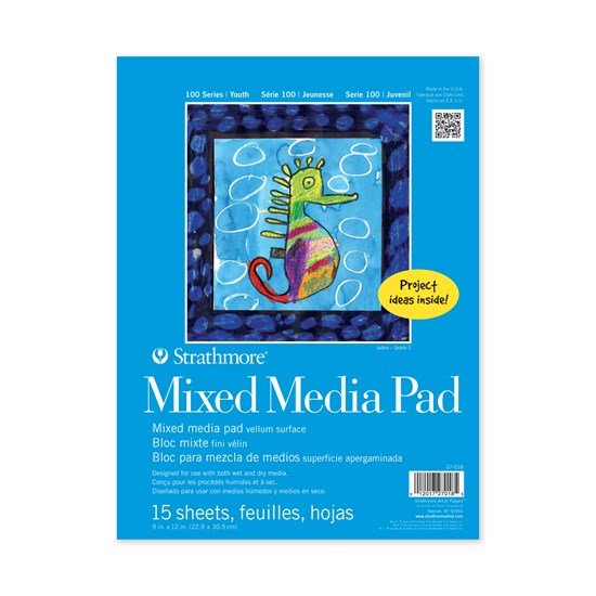 Bloc techniques mixtes - s100 - 9x12po (15f)