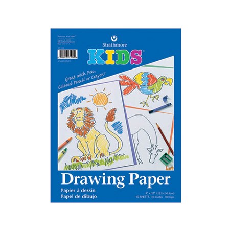 Bloc enfant - papier dessin - 9x12po (40f)