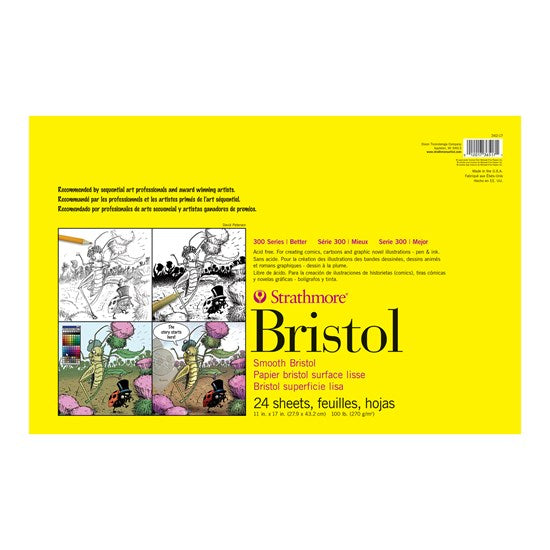 Bristol paper pad - s300 - smooth - 11x17in (20s)