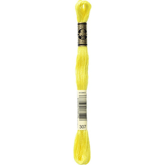 Fil à broder - citron - 307