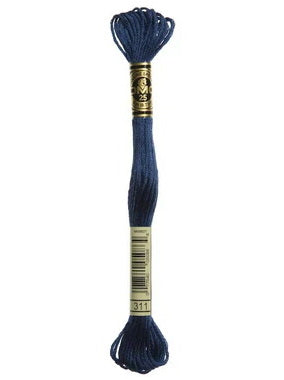 Fil à broder - bleu polaire fonce - 311