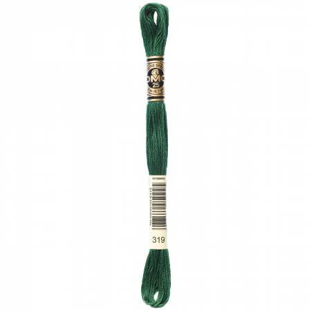 Fil à broder - ombre verte - 319