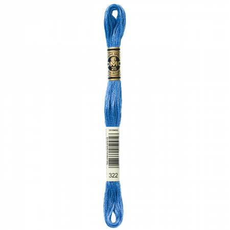 Fil à broder - bleu de delft - 322