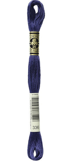 Embroidery floss - navy blue - 336