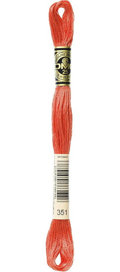 Fil à broder - corail - 351