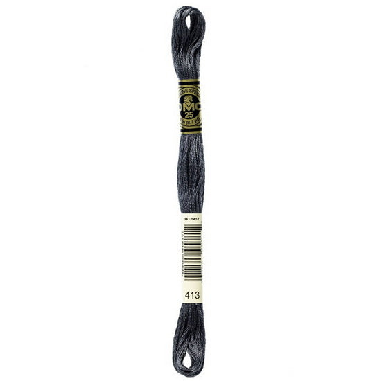 Embroidery floss - dark pewter gray - 413