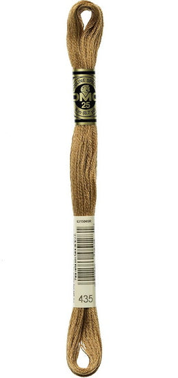 Fil à broder - tabac - 435