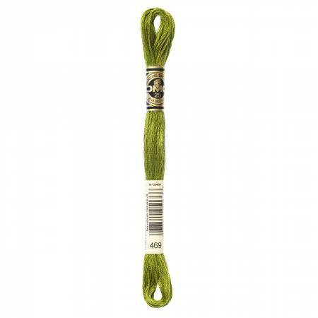Fil à broder - vert mousse dorée - 469