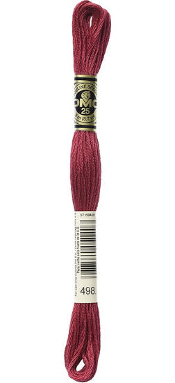 Embroidery floss - dark red - 498