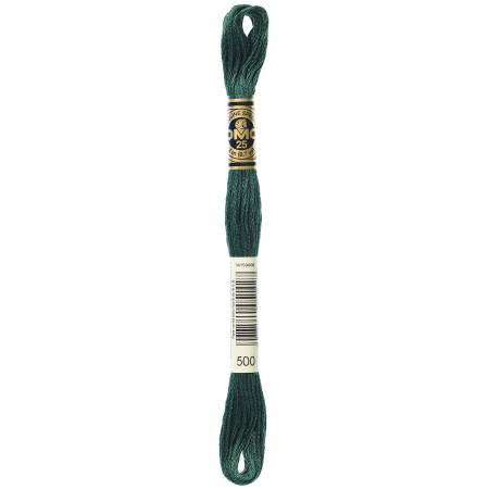 Embroidery floss - v dark blue green - 500