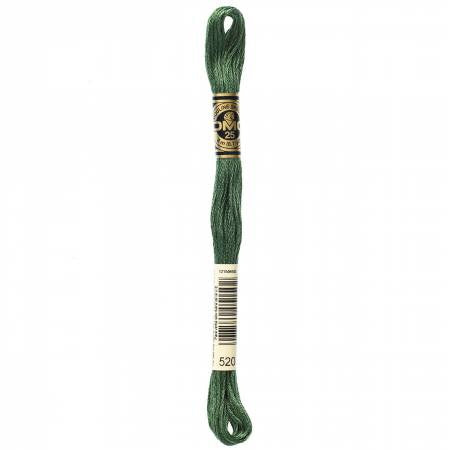Fil à broder - vert de gris - 520