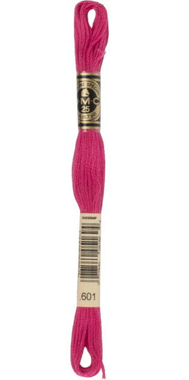 Fil à broder - rose impatience - 601