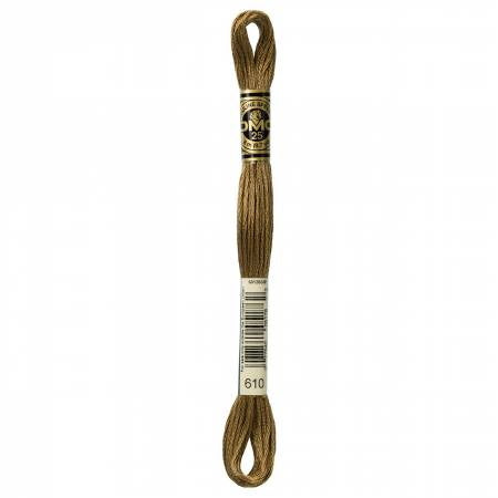 Embroidery floss - dark drab brown - 610