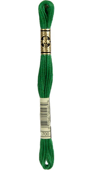Embroidery floss - bright green - 700