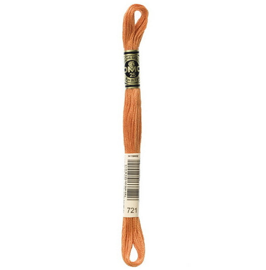 Fil à broder - papaye orange - 721