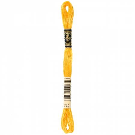 Fil à broder - jaune bouton d'or - 725