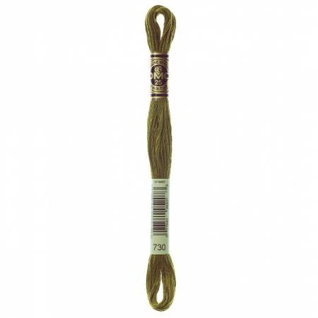 Fil à broder - kaki - 730