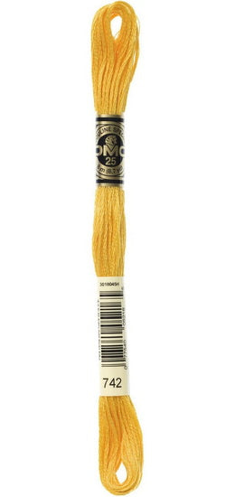 Embroidery floss - light tangerine - 742