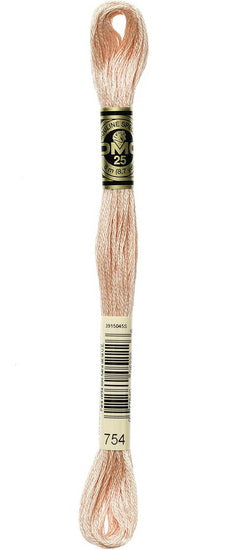 Embroidery floss - lt peach - 754