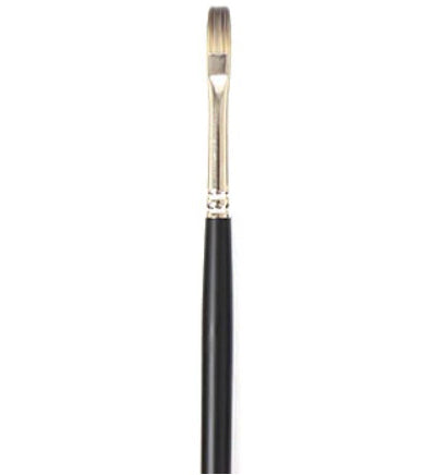 Brush Long Handle/Synthetic Bristle Bright - #4